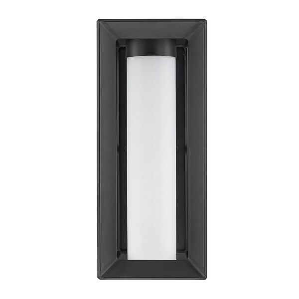 Smyth Natural Black One-Light Outdoor Wall Sconce with Opal Glass, image 4